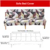 Stol täcker armlöst soffa täcker stretch futon soffa kuddar skyddar utan armstöd slipcover möbler skydd