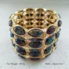 Bangle Bohemia Style Vintage Crystal Alloy Barcelets Barcles Negredy Jewelry Horse Geyt Gatter