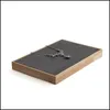 Шахта для ювелирных мешков мешков для ювелирных мешков сумки Digu Solid Wood Simple Tray Display Plate Higher Brit22 Drop доставка 202 DHAS7