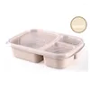 Dinnerware Sets Separate Bento Box For Kids Portable Storage Lunchbox Leakproof Container Microwave Oven Students Lunch Bag