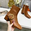 Winter Designer Women Ankle Boots Fashion GGity High Heels Booties Sexy Red Heels Cowboy Boot Luxury Leather dfgdgdv