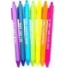 Jel Kalem Yazma Malzemeleri Ofis Okulu İşletme Endüstriyel 11 PCS/LOT Komik Kalemler Metin Tazminat Basın Silindir Top Pen