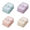 Soap Dishes Travel Water Leaking Storage Box Rose Shaped Dish Bathroom Accessories Holder With Cover