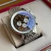 U1 Top Aaa Brietling B01 48mm Watch Quality Navitimer Chronograph Quartz Movement Steel Limited Black Dial 50th Anniversary Watch