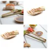 Kitchen Tools Mini Bamboo Disposable Tongs for Toaster Bread Pickles Tea Supplies Catering Buffet Home Use 10CM RRE15088