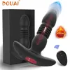 Sex Toy Massager Telescopic Dildo Butt Plug Anal Vibrator Wireless Remote Control Toys For Men Kvinnor som värmer manlig prostatastimulator Gay