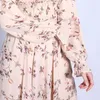 Robes d￩contract￩es Femmes Floral Imprim￩ Long Robe 2022 Fashion Automne Sumom Evening Party Elegant Kaftan Mariffon Maxi