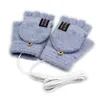 Guanti senza dita Scaldamani USB portatili per la casa Flip Cover Riscaldamento elettrico con scalda lenzuola riscaldate 221014