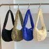 Worki wieczorowe 2022 Spiksed Women Torba koreańska marka zamek błyskawiczne małe torebki Foamflower Dame Bag na ramię Women Oxter Bag całą wyprzedaż L221014