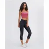 Active Pants 2022 Women Running Capris Yoga High Waist Skinny 4 Way Stretch Fitness Leggings Sexy Net Yarn Cpairs