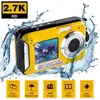 Digitale camera's waterdichte anti-shake camera 1080p Full HD selfie videorecorder voor onderwater DV-opname aanwezig