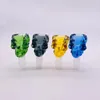 Cool Colorful 14MM 18MM Male Joint Smoking Replacement Bowls Herb Tobacco Oil Filter Glass WaterPipe Bong Convert Cigarette Holder Hookah Down Stem