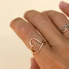 Klusterringar 925 silver handgjorda hjärtknock smycken guld fiilled bague femme anillos anel smycken joyas aneis för kvinnor