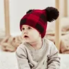 Home Party Hüte Winter Beanie Eltern-Kind-Strickmütze Plaid Mutter Baby Weihnachten warme Hüte LT103