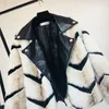 Women's Fur MUMUZI Faux Coat Women Winter Warm Artifical Striped Overcoat Female Ladies Leather Patchwork Jacket