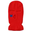 Cycling Caps Masks Winter Warm Ski Mask Hats 3-Ho Knit Full Face Cover Balaclava Bonnet Unisex Funny Butterfly broidery Beanies Riding Caps L221014