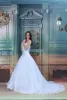 Bröllopsklänning 2022 Designsäljare Small Train Ball Gown White/Ivory Custom Size/Color Bridal spetsar upp