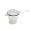 Colador de té dorado de acero inoxidable, cesta plegable para Infusor de té para tetera, taza, accesorios para tetera, 100 Uds. DAF504