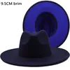 Berretti Cappello Fedora da donna in feltro di lana vintage da donna unisex a tesa larga Panama party berretto da cowboy jazz gentiluomo matrimonio uomo