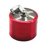 Accessoires Tabakslijn 50 mm 4 lagen Zicn Alloy Hand Crank Grinders Metaal voor kruiden Kruiden voor handdoek wly935