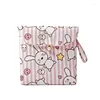 Storage Bags Korean Version Fresh Wind Lovely Sanitary Cotton Bag Large Capacity Girl Aunt Napkin Change Key S