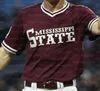 Trikots Neue Wears 2021 NCAA Mississippi State College Baseball Trikots Allen Log