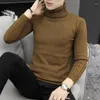 beige turtleneck sweater for men