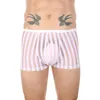 Onderbroek heren string ondergoed sexy streep doorzichtige t shorts boksers zegeerbare mesh-briefs knickers