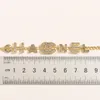 Nigdy nie zanikają 14 -krotnie złota luksusowa marka projektant wisiorki naszyjniki ze stali nierdzewnej podwójna litera Dziewnica Naszyjnik