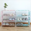 Clothing Storage Simple Shoe Rack Multilayer Household Cloth Art Assemble Multifunctional Economy Dormitory Space - Saving Cabinet