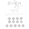 Moldes de cozimento Máquina de pistola de kit de biscoito Fazendo decoração de bolo 13 moldes 8 bocais de tubulação de confeiteiro fabricante de biscoitos