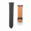 Cinturini in pelle di design Cinturini per Apple Watch Band 38mm 40mm 41mm 42MM 44MM 45mm per iwatch 1 2 3 4 5 6 7 8 Se Ultra bands Trendy Sostituzione cinturino cinturino strisce