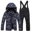 Tute da sci Tuta da sci termica per bambini Ragazzi Ragazze Giacca da sci Pantaloni Set Giacca da snowboard impermeabile antivento Inverno Bambini Tute da sci Neve L221008