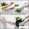 Cleaning Gloves Kitchen Housework Mittens Pvc Wash Dishes Prevent Slip Cleaning Gloves Women Single Skin Rubber Printing Patterns Glo Dhlln