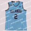 Baskettröjor 2022 Final Four 4 Villanova Wildcats Basketball Jersey NCAA College Collin Gillespie Jermaine Samuels Justin Moore Lowry Bryan Antoine