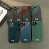 Случаи сотового телефона Углеродное волокно Текстура многоцветная полностью пакетная ПК с жесткой оболочкой Shockper Cover для iPhone 14 плюс 13 12 11 Pro Max