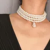 Choker Dazzle Elegant Multi-Layer Simulat