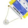 Honduras Fringy Window Hanging Flag 10x15 cm Double Face Mini Honduras Exchange Flags with Ventouse for Home Office Door Decor