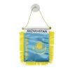 Казахстанский бахромчатый подвесной флаг 10x15 см двухсторонний мини казахстанский обмен флагами с присоской для декора двери домашнего офиса