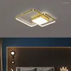 Avizeler Siyah/Altın Led Avize Oturma Odası Yatağı Dekorasyonu Modern Ev Deco Tavan Armatürleri