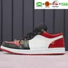 Jumpman 1 Low 1 Herr basketskor kvinnor Sneakers Bred Toe UNC Fragment x Cactus Reverse Mocha Shadow Laser Blue Light Smoke Grå Svart Cyber män dam Trainers