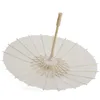 Weißer Regenschirm aus Bambuspapier, chinesischer Handwerksschirm, Malerei, Tanzen, weiße Papierschirme, Braut, Hochzeit, Party, Dekoration, RRE15127