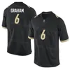 NCAA Purdue Football College 6 Jalen Graham Jersey 87 Payne Durham 33 Jackson Anthrop 36 Jaylan Alexander 10 Cam Allen 4 Marvin Grant Team Color Black Stitching Sport Sport