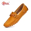 YRZL Loafers Shoes Men Dress Handmade Leather Casual Driving Flats Slip-on Moccasins Boat Blackwhiteblue Plus Size 37-48 221022 GAI 5