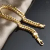 Link Bracelets Promotion Elegant Mens Chain Gold Coated Fashion Jewelry Wholesale Wristband Hand Gift