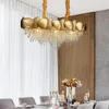 Chandeliers Modern Luxury Crystal Chandelier Living Room Dining Bedroom Model Rectangle Gold LED Light Designer