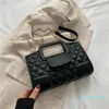 Сумки HBP-плеча PU Design Simple Chain Belt Messenger Bag Сумка для женщин-дизайнерские сумочки и кошельки модный клет