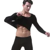 Vêtements de nuit pour hommes Hommes Long Johns Mens sans couture Sous-vêtements thermiques Costume Sexy Ultra-mince Translucide Home Lounge Hommes Undershirt Leggings 2 pièces / ensembles T221017