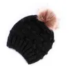 Cute Toddler Kids Cappelli lavorati a maglia Ragazze Boy Baby Winter Warm Crochet Knit Hat 2022 Beanie Berretto di pelliccia Berretti per bambini Berretti per bambini 2022ASQ