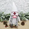 Christmas Doctor Nurse Gnome Plush Ornaments Swedish party Santa Xmas Tree Decor Holiday Home Decoration SN4985